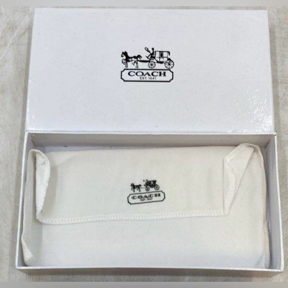 Coach Tan & Pink Signature Print Horse Drawn sold 
Carriage Wallet IOB - Picture 7 of 7